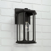 Capital Lighting 946611BK Walton One Light Outdoor Wall Lantern, Black Alternate Image 2.jpg