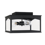 Capital Lighting 946731BK Burton Three Light Outdoor Flush Mount, Black Alternate Image.jpg