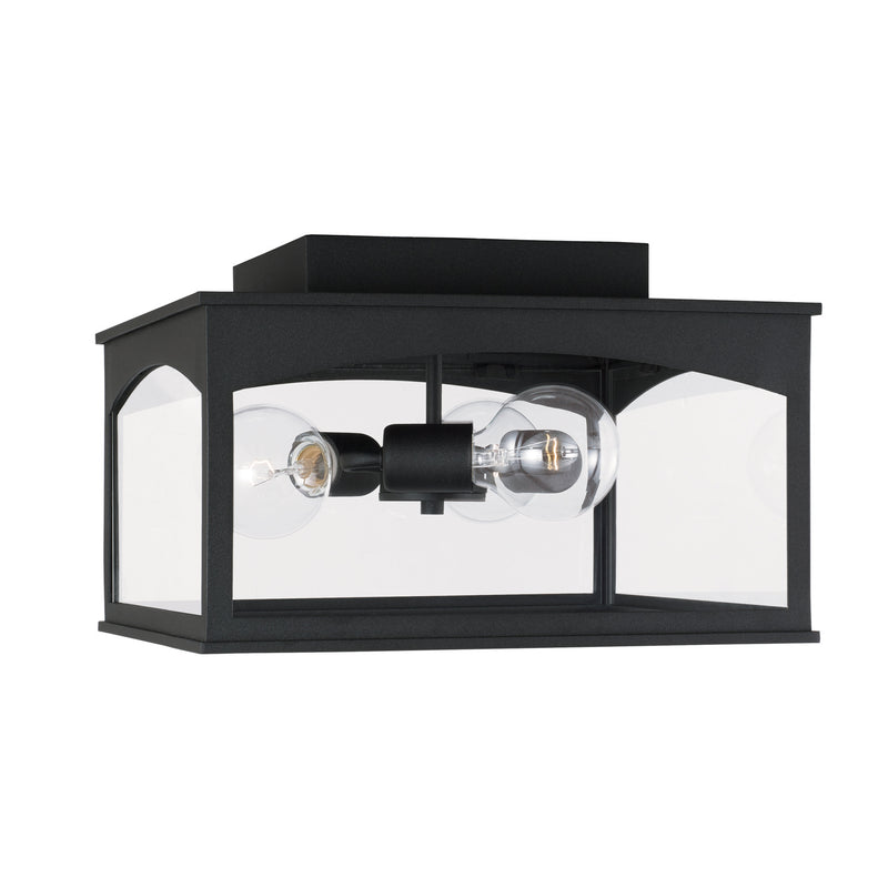 Capital Lighting 946731BK Burton Three Light Outdoor Flush Mount, Black Alternate Image.jpg