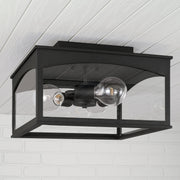 Capital Lighting 946731BK Burton Three Light Outdoor Flush Mount, Black Alternate Image 3.jpg