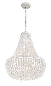 Crystorama 608-MT Rylee Six Light Chandelier Matte White Alternate Image 2.jpg