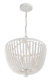 Crystorama 604-MT Rylee Four Light Chandelier Matte White Alternate Image 4.jpg