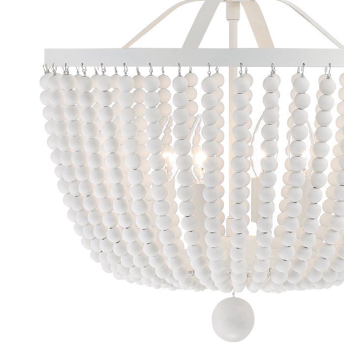 Crystorama 604-MT_CEILING Rylee Four Light Semi Flush Mount Matte White Alternate Image 4.jpg