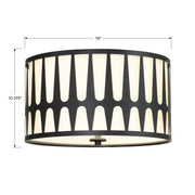 Crystorama ROY-800-BK Royston Three Light Flush Mount Black Alternate Image.jpg