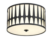 Crystorama ROY-800-BK Royston Three Light Flush Mount Black Alternate Image 2.jpg