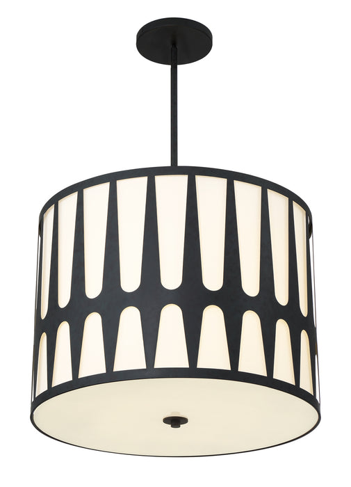 Crystorama ROY-809-BK Royston Five Light Pendant Black Alternate Image.jpg