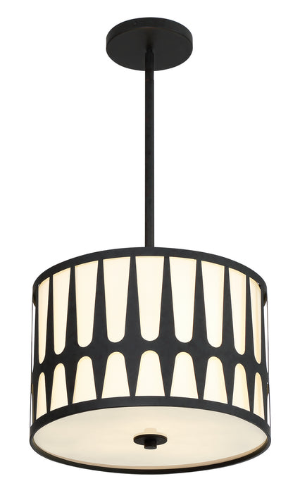Crystorama ROY-803-BK Royston Three Light Pendant Black Alternate Image 2.jpg