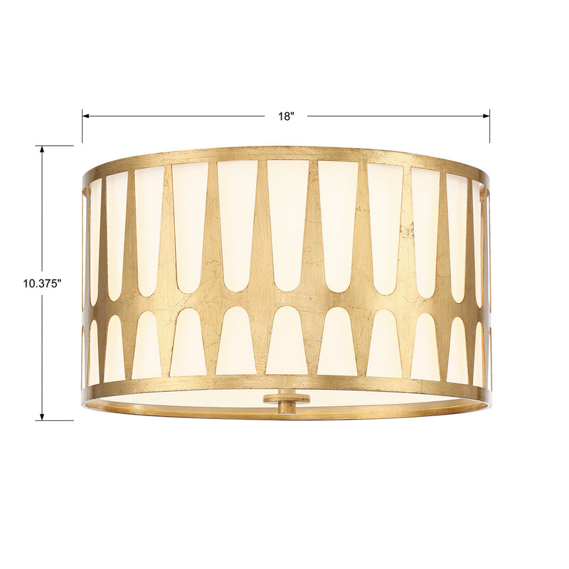 Crystorama ROY-800-GA Royston Three Light Flush Mount Antique Gold Alternate Image.jpg
