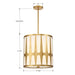 Crystorama ROY-805-GA Royston Four Light Pendant Antique Gold Alternate Image 2.jpg