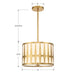 Crystorama ROY-803-GA Royston Three Light Pendant Antique Gold Alternate Image.jpg