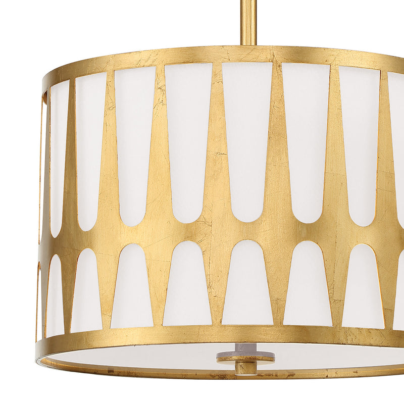Crystorama ROY-803-GA Royston Three Light Pendant Antique Gold Alternate Image 2.jpg