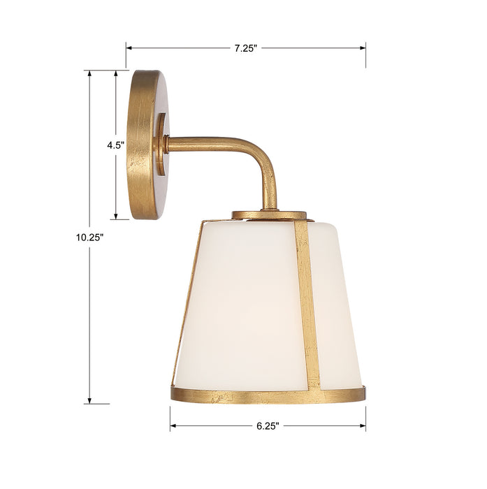 Crystorama FUL-911-GA Fulton One Light Wall Sconce Antique Gold Alternate Image.jpg