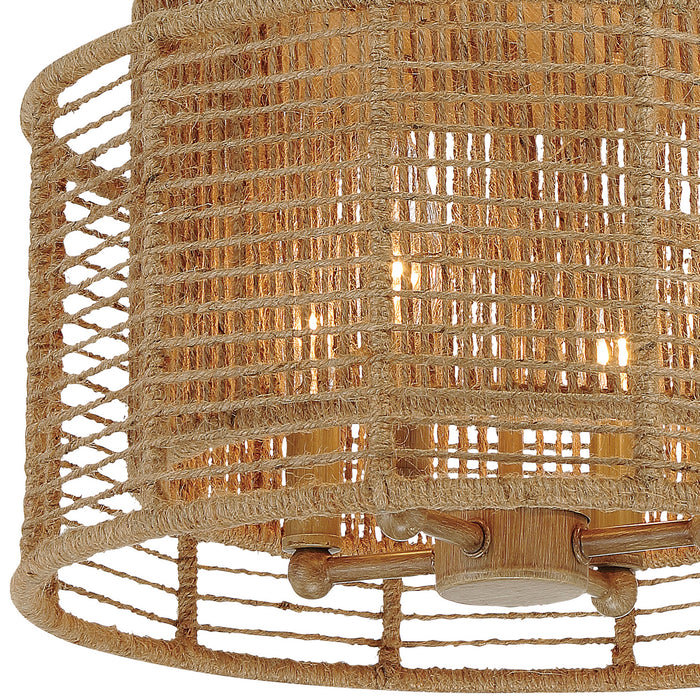 Crystorama JAY-A5000-BS Jayna Four Light Flush Mount Burnished Silver Alternate Image 4.jpg