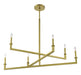 Crystorama DNT-6046-AG Dante Six Light Chandelier Aged Brass Alternate Image 2.jpg