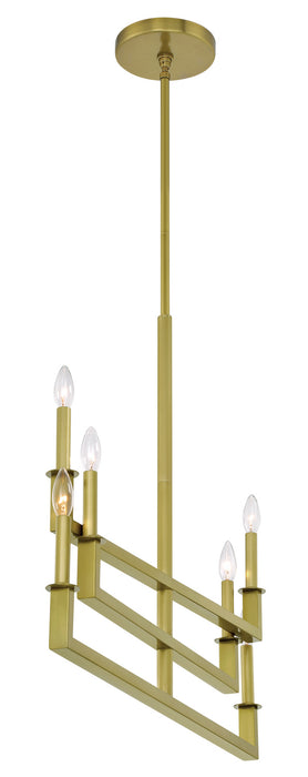 Crystorama DNT-6036-AG Dante Six Light Chandelier Aged Brass Alternate Image.jpg