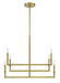 Crystorama DNT-6036-AG Dante Six Light Chandelier Aged Brass Alternate Image 2.jpg