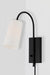 Crystorama ALX-4501-MK Alexa One Light Wall Sconce Matte Black Alternate Image.jpg