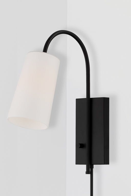 Crystorama ALX-4501-MK Alexa One Light Wall Sconce Matte Black Alternate Image.jpg
