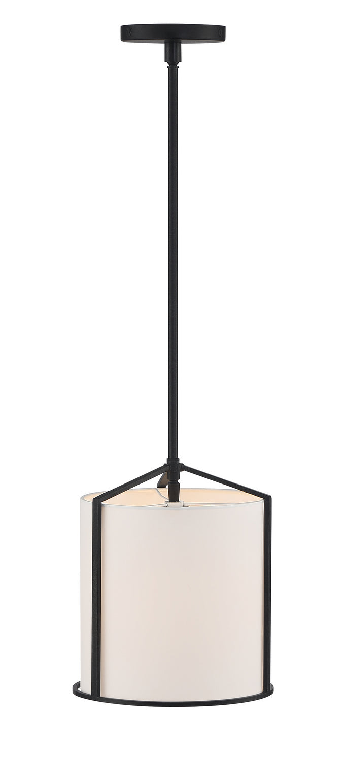 Crystorama CAR-9201-BK Carlyn One Light Pendant Black Alternate Image 2.jpg