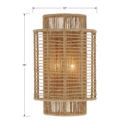 Crystorama JAY-A5002-BS Jayna Two Light Wall Sconce Burnished Silver Alternate Image 2.jpg