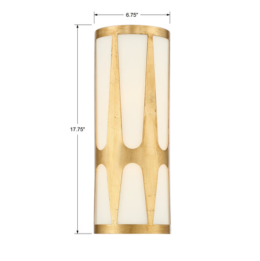 Crystorama ROY-802-GA Royston Two Light Wall Sconce Antique Gold Alternate Image.jpg