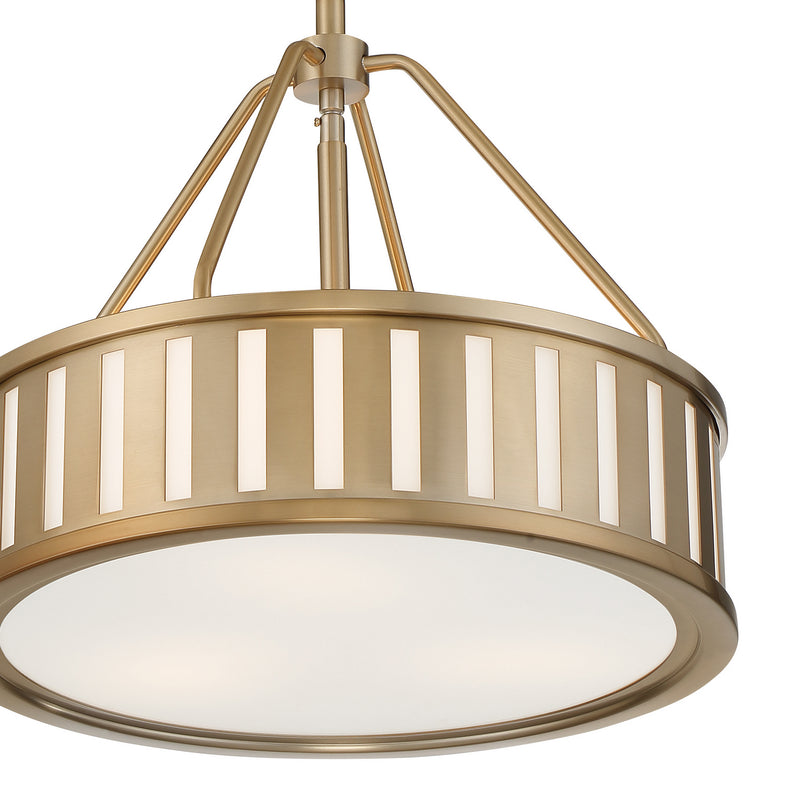 Crystorama KEN-8303-VG Kendal Three Light Pendant Vibrant Gold Alternate Image.jpg