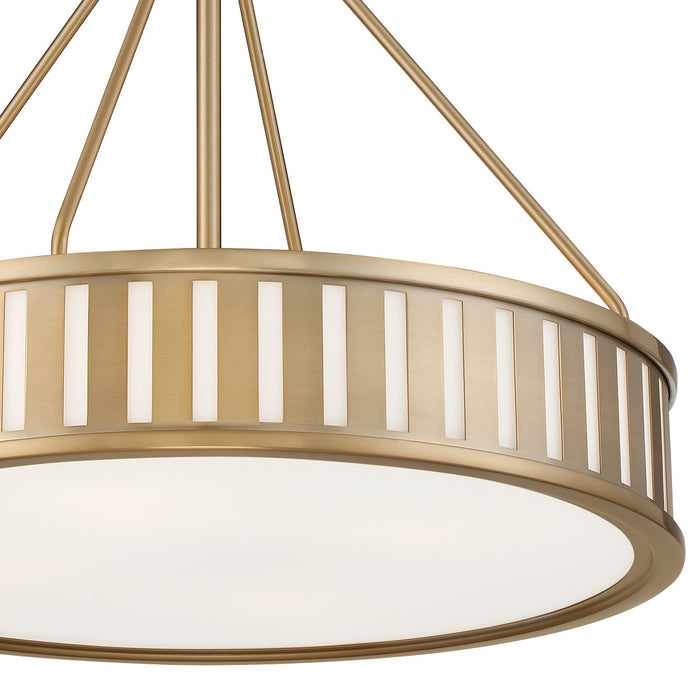 Crystorama KEN-8304-VG Kendal Four Light Pendant Vibrant Gold Alternate Image.jpg