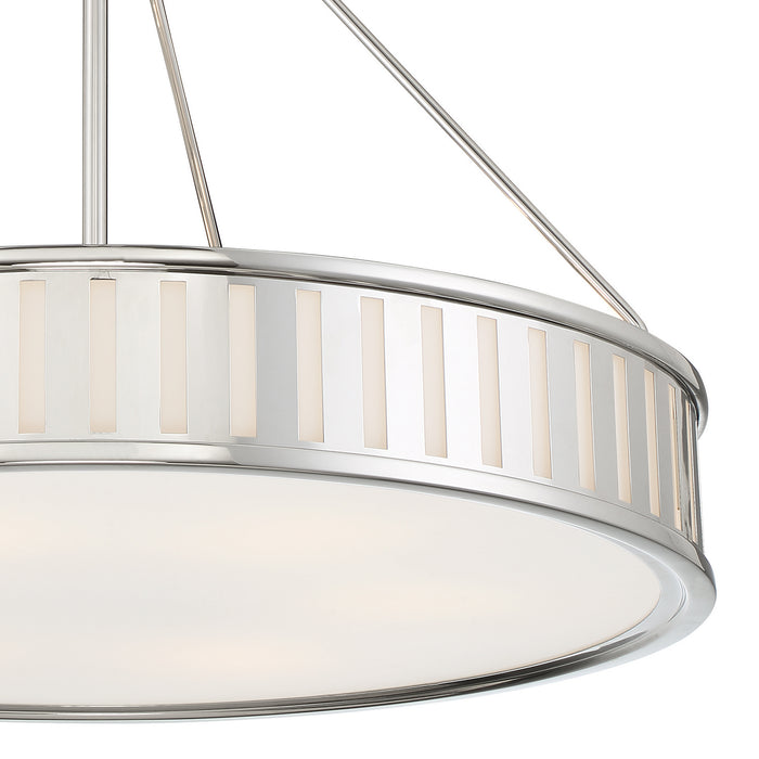 Crystorama KEN-8306-PN Kendal Six Light Pendant Polished Nickel Alternate Image.jpg