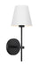 Crystorama XAV-B8321-MK Xavier One Light Wall Sconce Matte Black Alternate Image.jpg