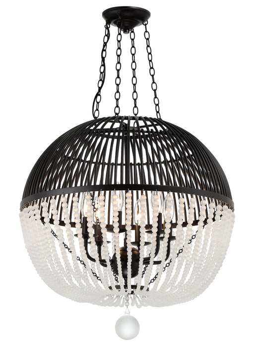 Crystorama DUV-626-MK Duval Six Light Pendant Matte Black Alternate Image.jpg