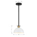 Crystorama GIG-813-BK-AG Gigi One Light Pendant Black / Aged Brass Alternate Image 2.jpg