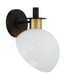 Crystorama GIG-811-BK-AG Gigi One Light Wall Sconce Black / Aged Brass Alternate Image.jpg