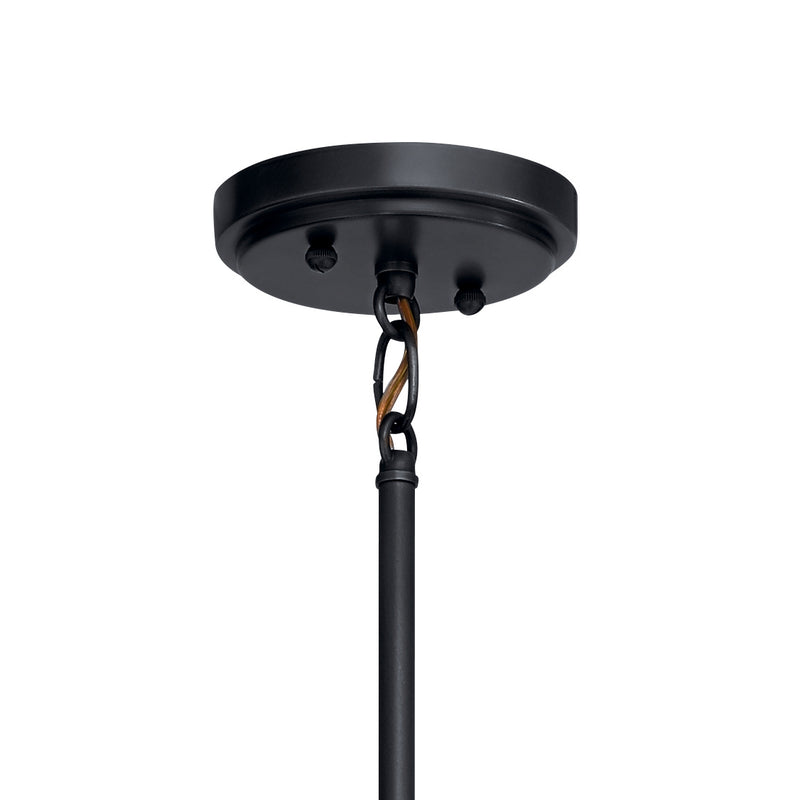 Kichler 43694BK Five Light Chandelier, Black (2)