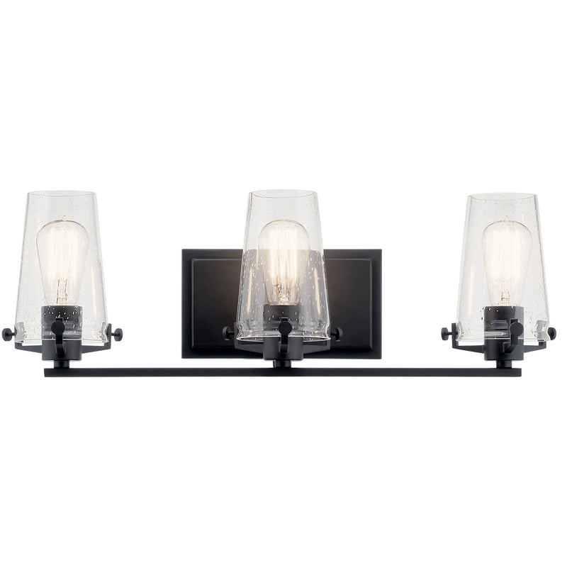 Kichler 45297BK Three Light Bath, Black (3)