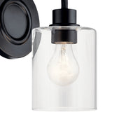 Kichler 45664BK One Light Wall Sconce, Black (2)