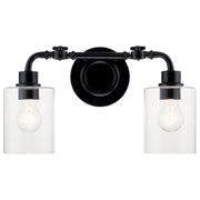 Kichler 45665BK Two Light Bath, Black (3)