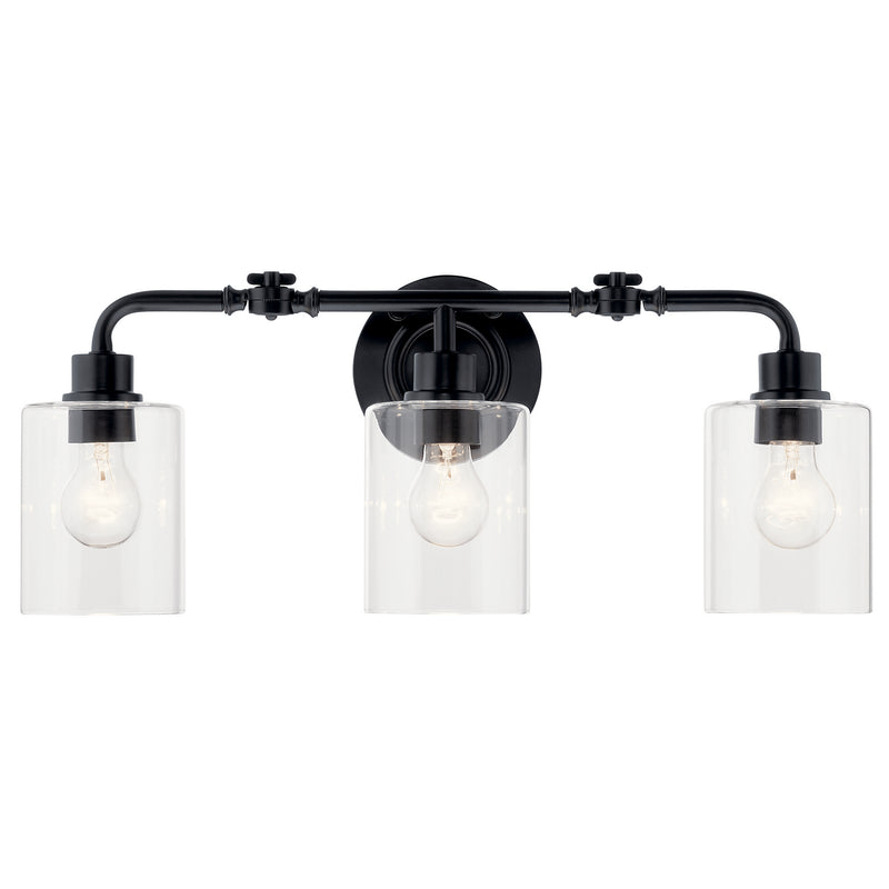 Kichler 45666BK Three Light Bath, Black (3)