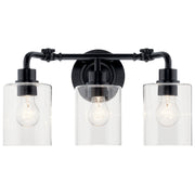 Kichler 45666BK Three Light Bath, Black (4)