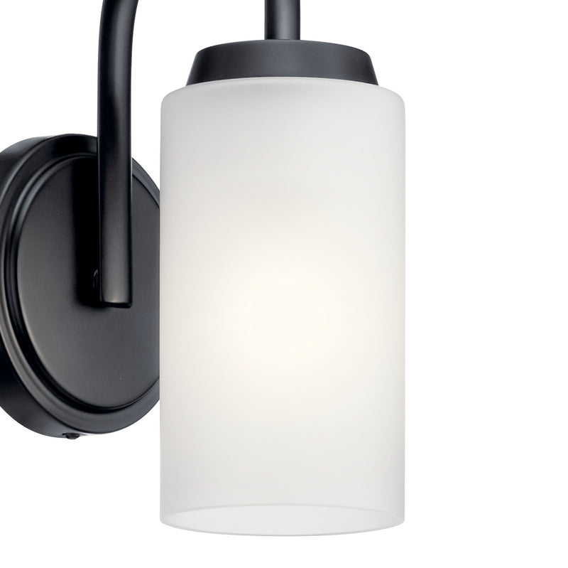 Kichler 55085BK One Light Wall Sconce, Black (2)