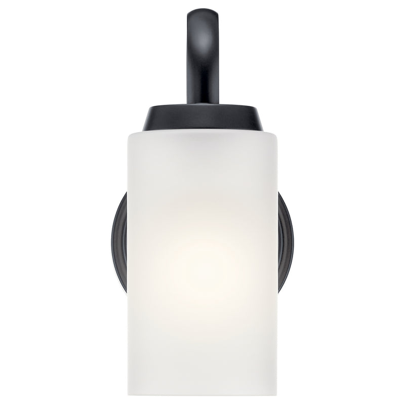 Kichler 55085BK One Light Wall Sconce, Black (3)