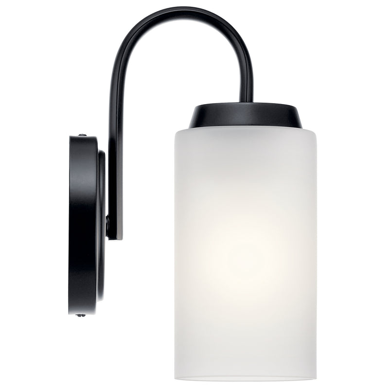Kichler 55085BK One Light Wall Sconce, Black (4)