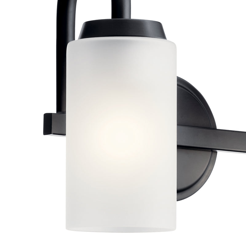 Kichler 55086BK Two Light Bath, Black (2)