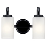 Kichler 55086BK Two Light Bath, Black (3)