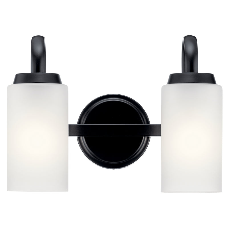 Kichler 55086BK Two Light Bath, Black (3)