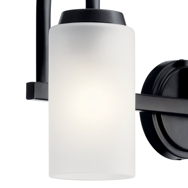 Kichler 55087BK Three Light Bath, Black (2)