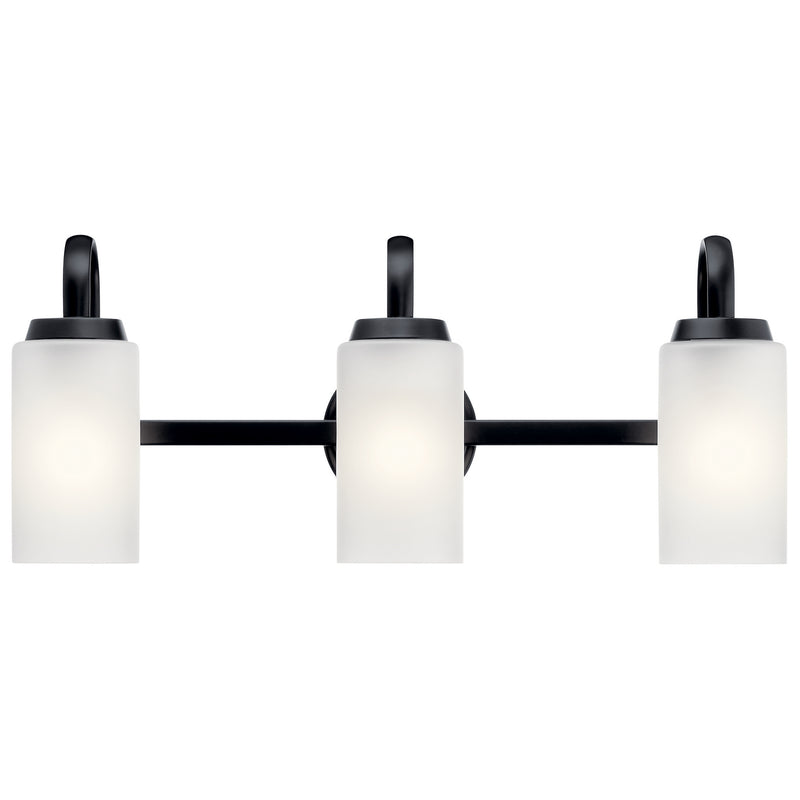 Kichler 55087BK Three Light Bath, Black (3)