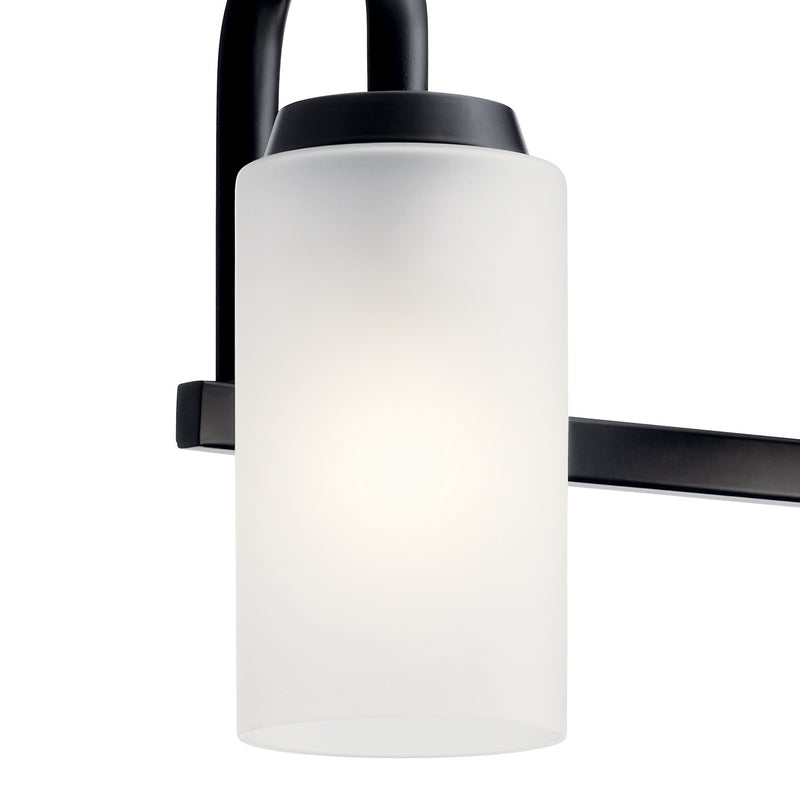 Kichler 55088BK Four Light Bath, Black (2)