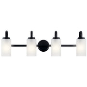 Kichler 55088BK Four Light Bath, Black (3)