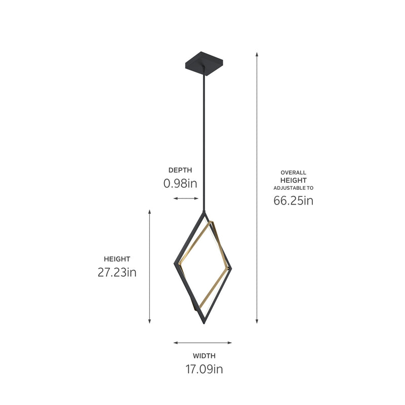 Kichler 84310MBK LED Pendant, Matte Black (5)