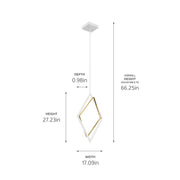 Kichler 84310WH LED Pendant, White (6)